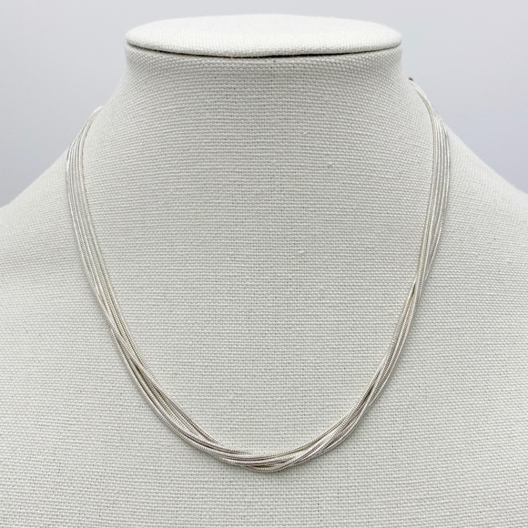 Jewelry - Silver Tone Multi Strand Necklace